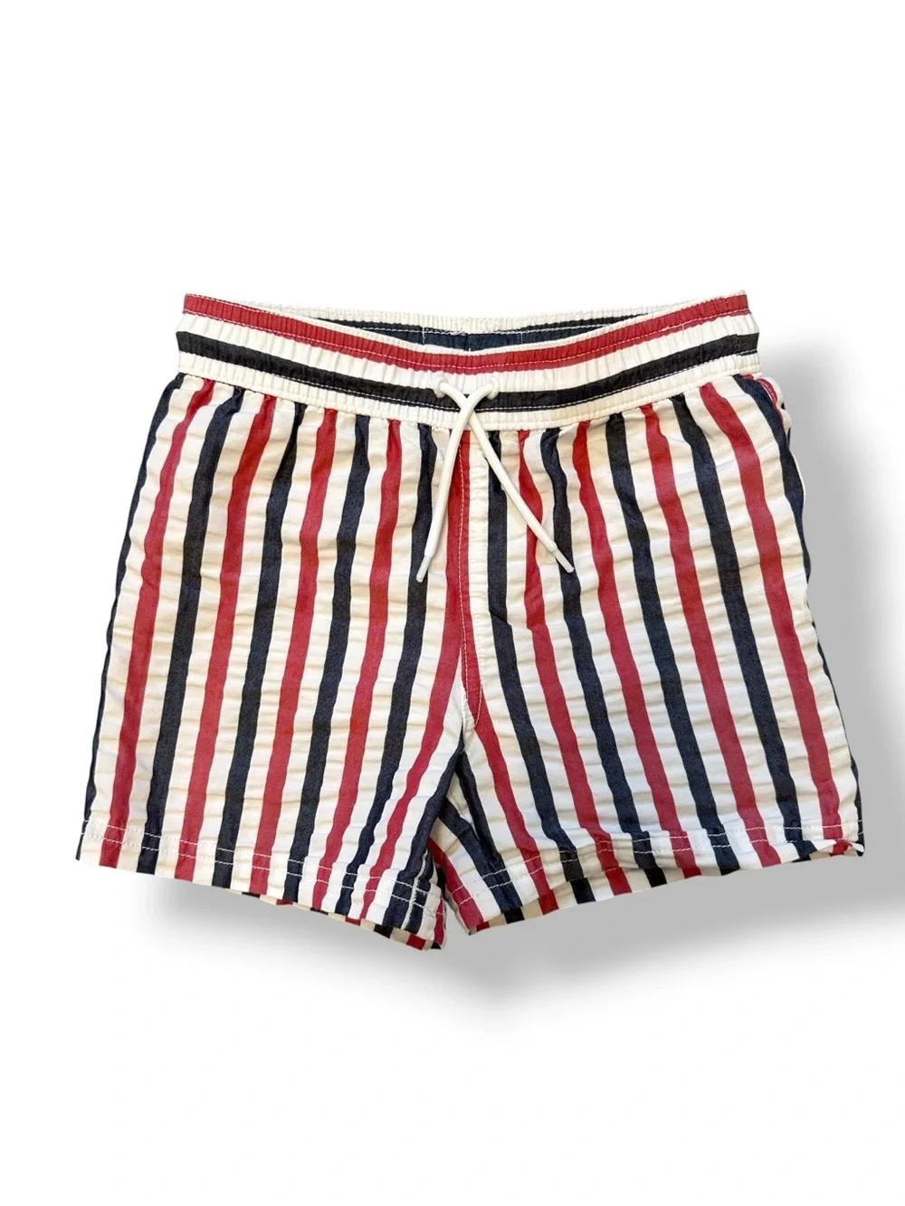 Janie and Jack | Patriotic Stripe Seersucker Swim Short (5) 🇺🇸